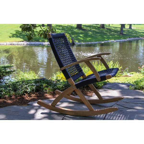 Birch Lane Brayson Wood Outdoor Rocker Chair & Reviews Wayfair Canada